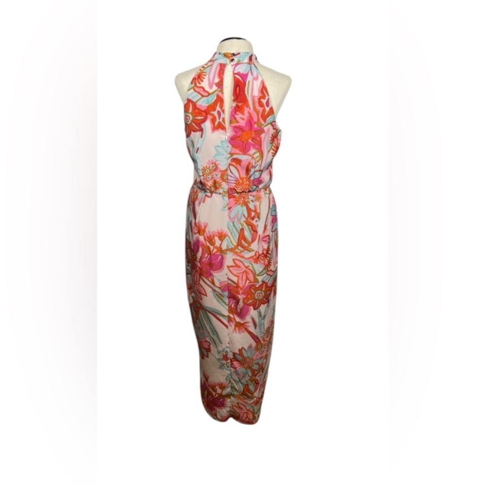 Julia Jordan Floral Halter Maxi Dress. Size 4. Cocktails. Cruise. Tropical. - Picture 4 of 14